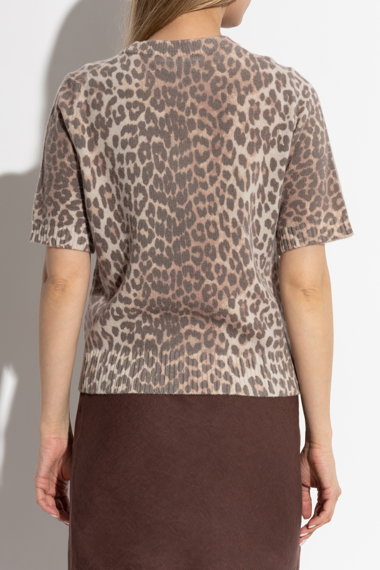 Beige Sweater with animal motif Ganni - Vitkac AS